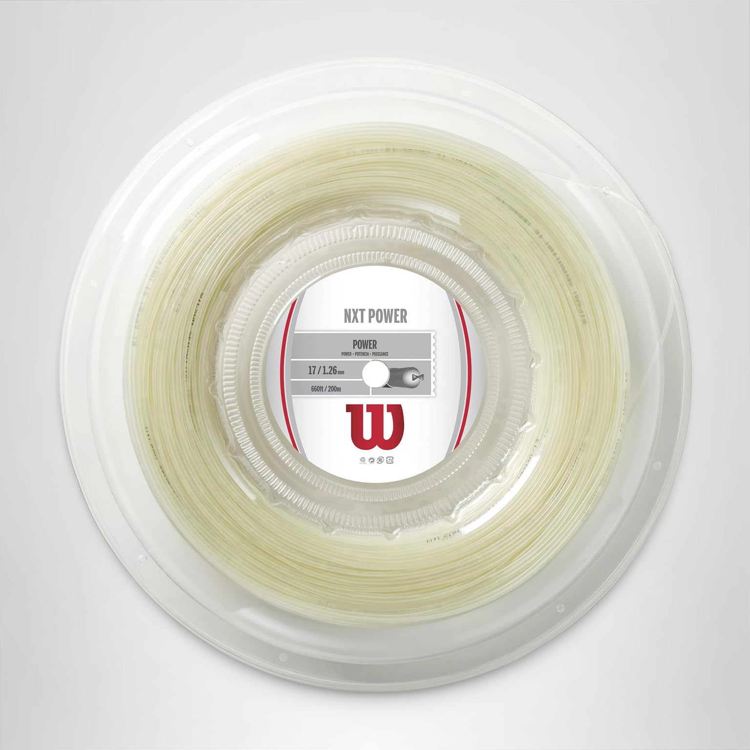 Amazon.com : WILSON NXT Power 17 Tennis String - 200m Reel, White