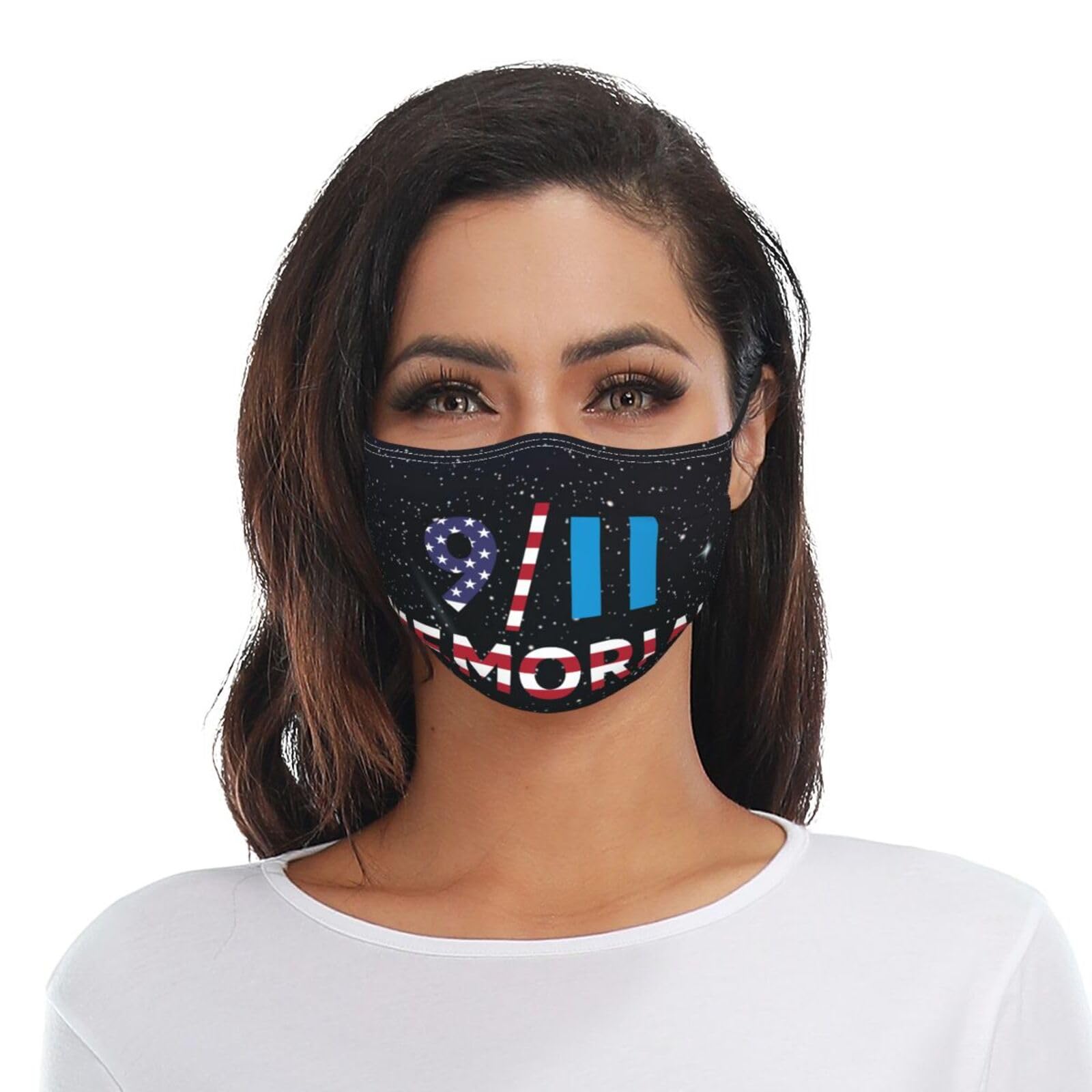 We Will Never Forget 911 Memorial Adult Dust Mask Adjustable Dust Face with 2 Filter