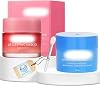 Berry Lip Sleeping Mask 20g + Water Sleeping Mask 15ml + Silicone Lip Applicator – Hydrating Lip Mask Set – Overnight Mask – Mini Skincare Bundle – Preppy Skincare Gift Set