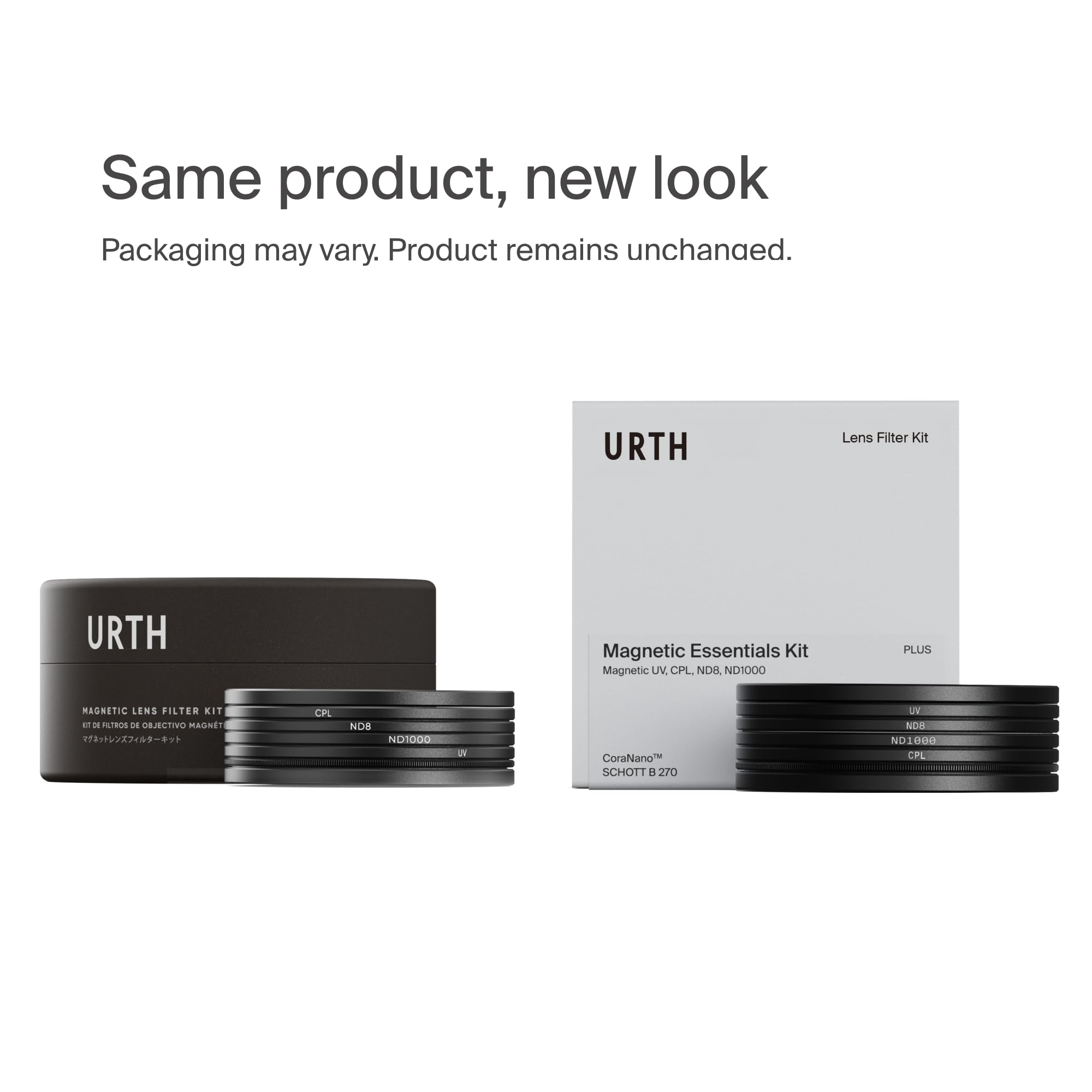 Urth 67 mm Kit Filtri Magnetici UV, CPL, ND8, ND1000 (Plus) per Obiettivo 4-in-1 — Nano Rivestimento, Filtro per Fotocamera in Vetro Ottico HD Con 2 Tappi