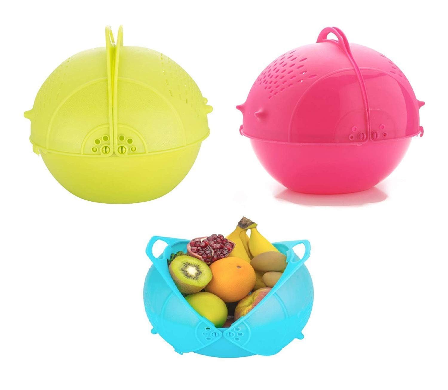 Double Foldable Rice Bowl - Space-Saving, Collapsible Bowl for Kitchen & Dining - Easy to Store, Durable Design 4