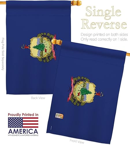 Miniatura 3 de States Vermont House Flags Pack Regional USA American Territories Republic Country Particular Area Applique Small Decorative Gift Yard Banner Made