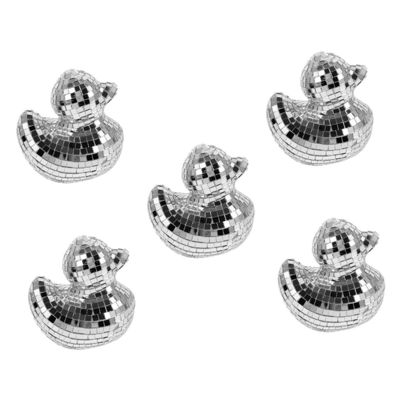 Cabilock 5 Piezas Pato Discoteca Bolas de Fiesta Disco decoración de Mesa de Bola de Discoteca decoración hogar decoración de Pato Adornos de Bolas de Discoteca Barra de Discoteca Espuma