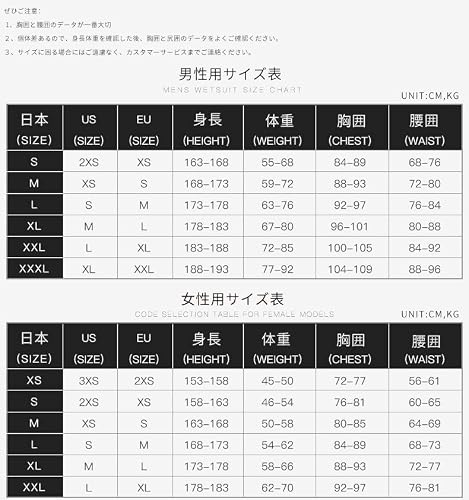 MORGEN SKY サーフスーツ ウェットスーツ 3mm ジャケット 男