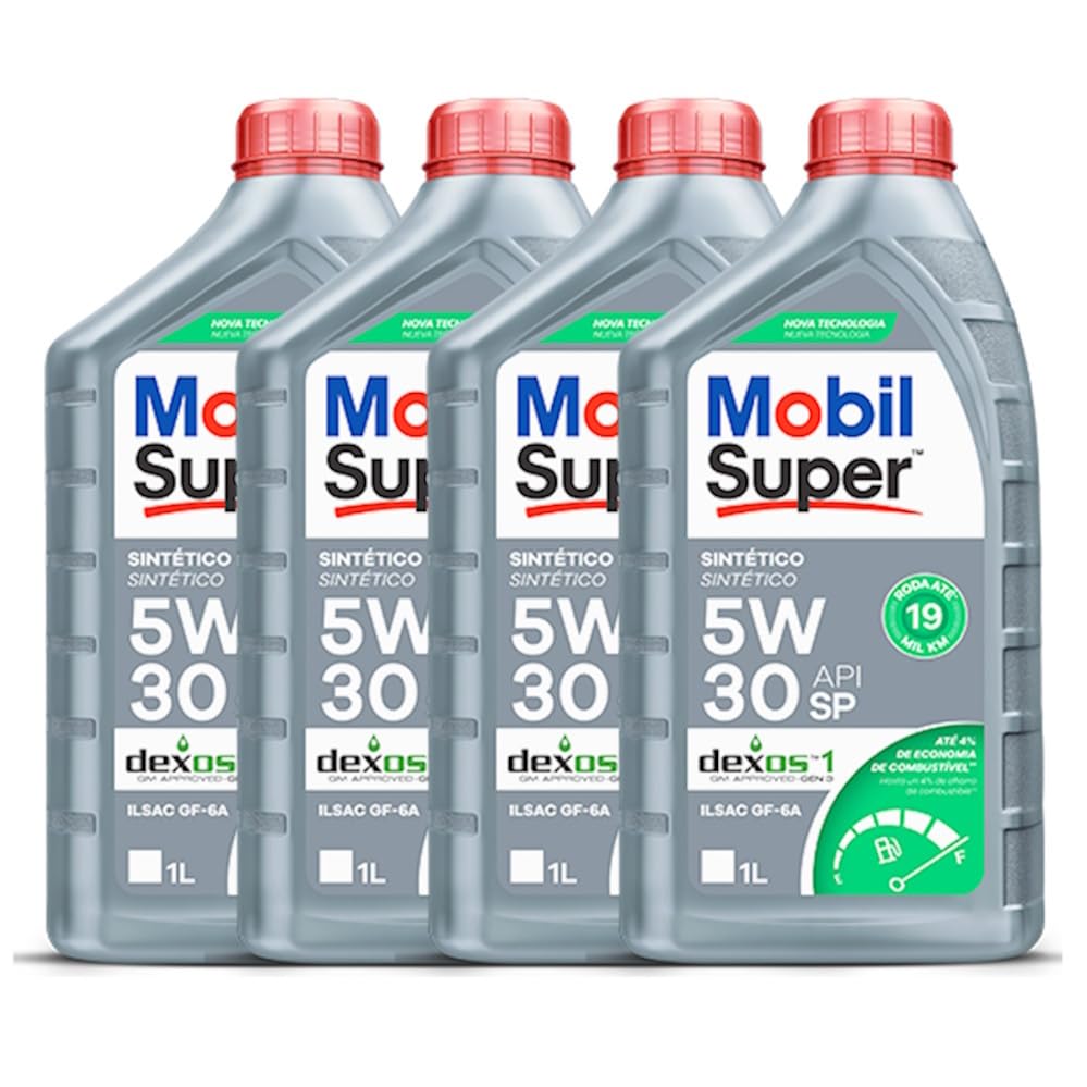Óleo Mobil 5w30 Sintético Lubrificante para Carro Original Kit Re...