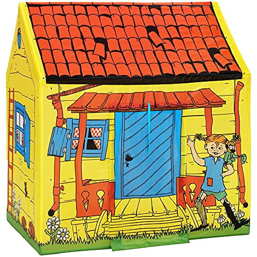 Pippi Langstrumpf Spielzelt – Klassisches Spielhaus für Kinder – Kinder Zelt für Mädchen und Jungen – Kunststoff und Stoff - Alter 3+