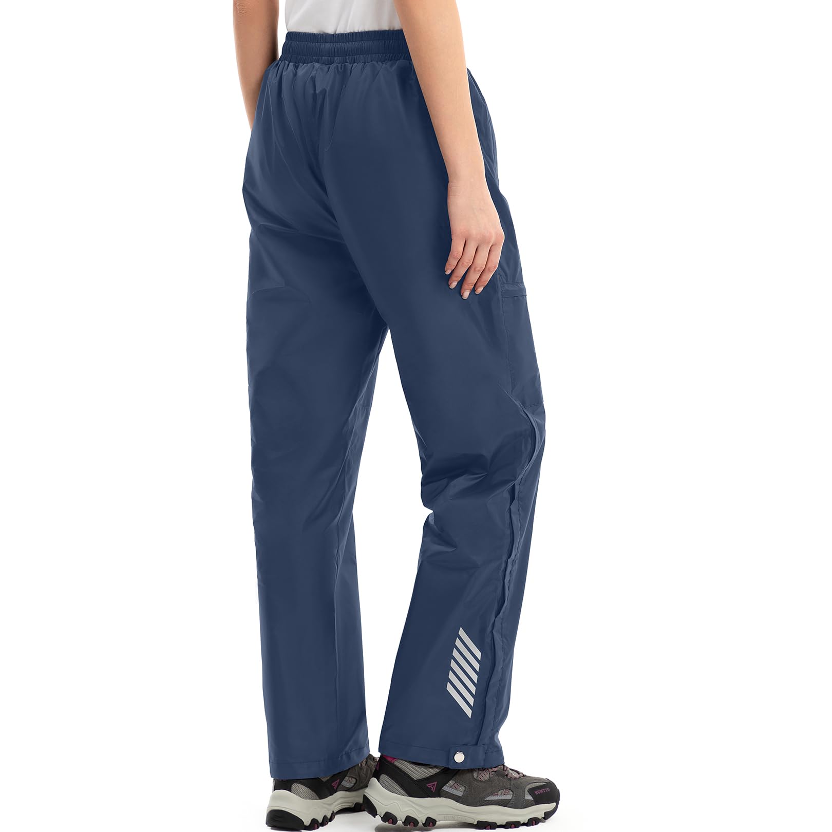 Pantalones de lluvia para mujer, impermeables, transpirables, ligeros, para bicicleta, cortavientos, senderismo, trekking, trabajo