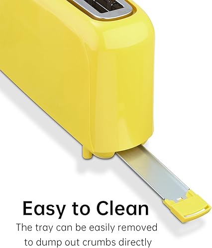 Miniatura 7 de SEEDEEM Tostadora delgada de 2 rebanadas, tostadora de ranura única larga de 10 pulgadas que se ajusta a bagels y pan artesanal, 6 configuraciones