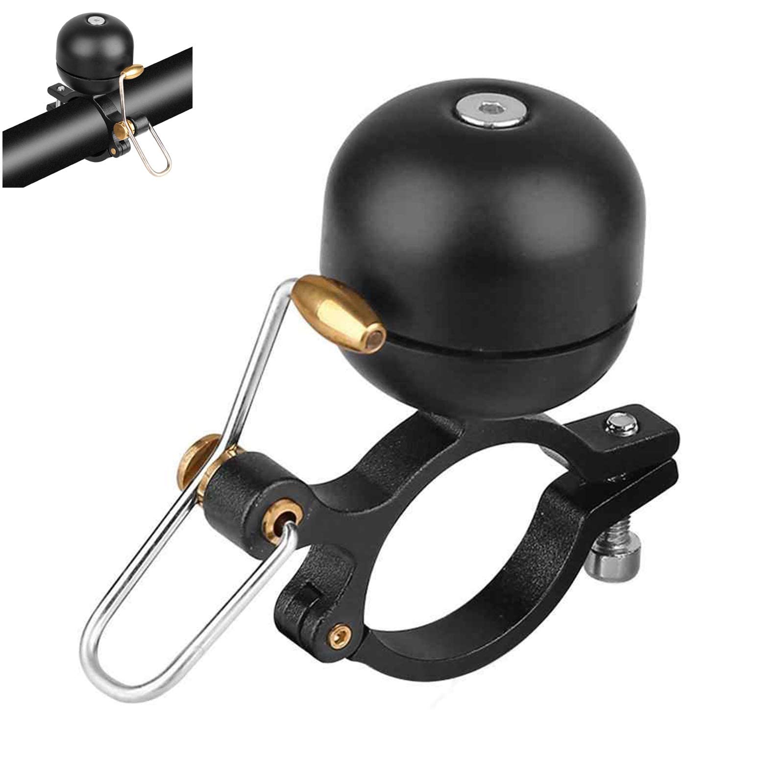 Bike Bell, Full Metal Body Classic Bike Bell Loud Road Mountain Bike Accessories Bike Horn for Adults and Kids Boys