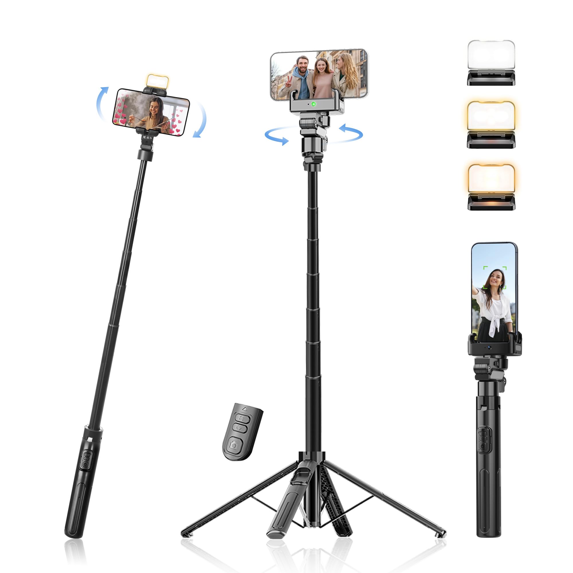 360 Platform Phone Rig 360 Rotation Phone Holder Iyesku Auto Face Tracking 360 Tripod - AI ...