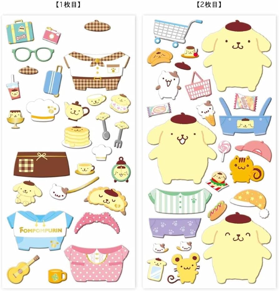ポムポムプリン　シール ポムポムプリン シール&ケースセット｜サンリオオンラインショップ本店