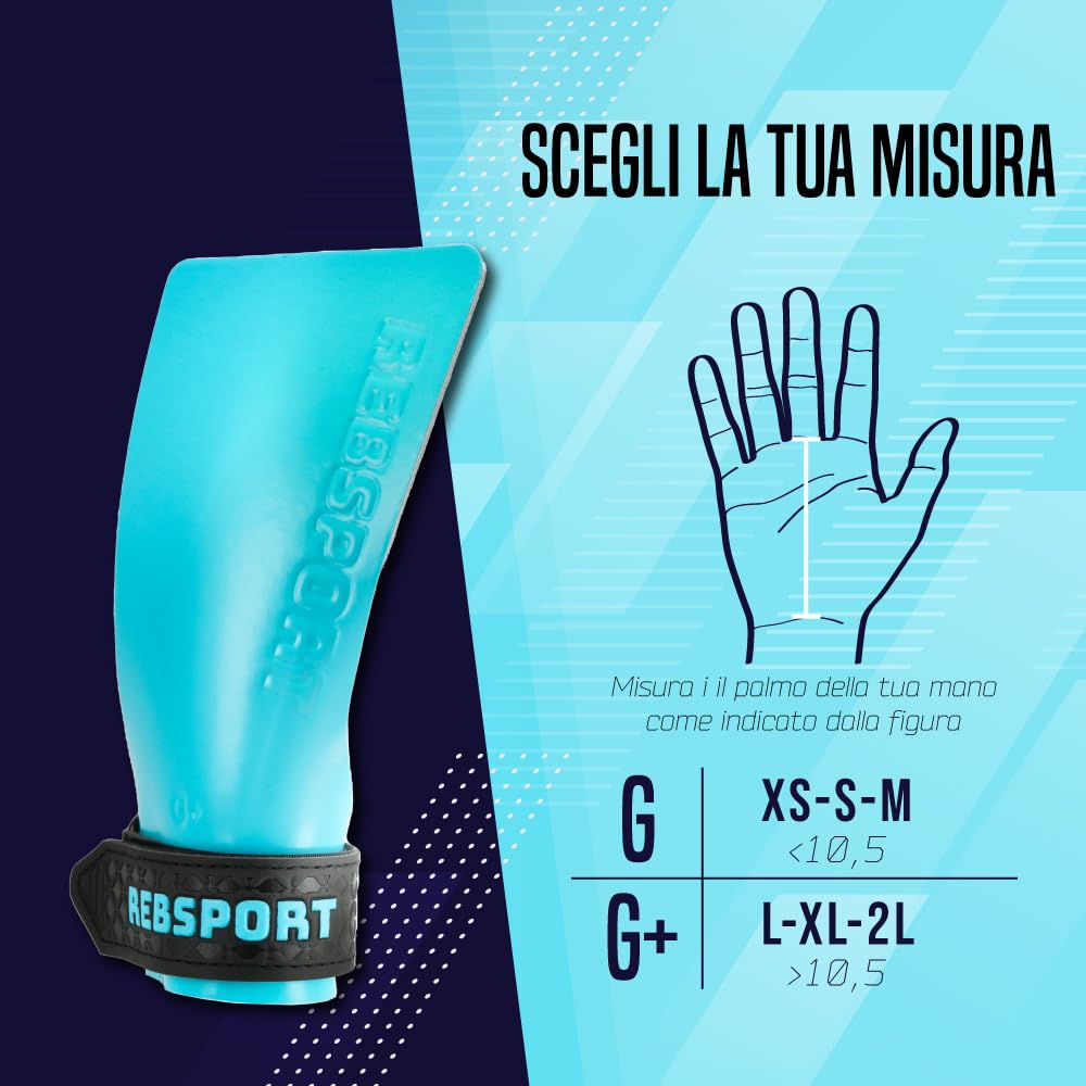 Rebsport Paracalli Crossfit in Silicone Senza Fori, Grip Estremo Senza Magnesite, Paracalli Wod Unisex, Guanti Paracalli per Crossfit, Palestra, Calisthenics, Weightlifting, Massima Protezione Mani