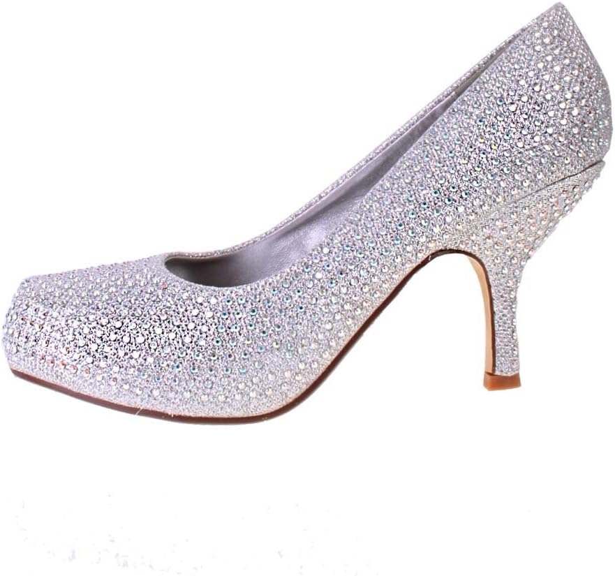 truffle dia te sparkle kitten heel evening bridal court shoes