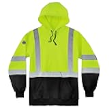 Standard Class 3 Hooded Sweatshirt Black Bottom, Lime, Large