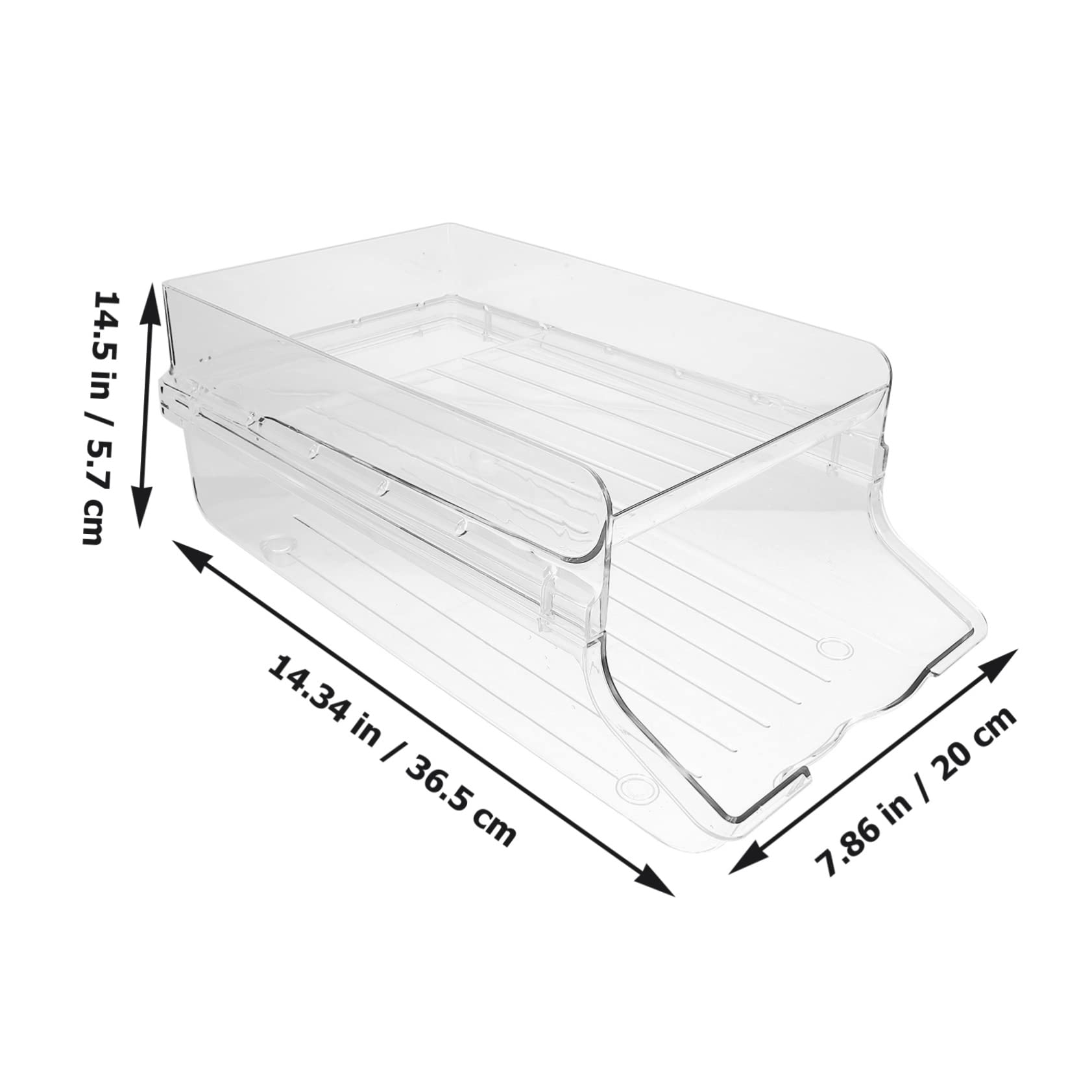 LABRIMP Beverage Can Holder Stackable Automatic Rolling Organizer for Fridge Pantry Cabinets Multi Functional Drink Dispenser Space Saving Design for Freshness Tidiness