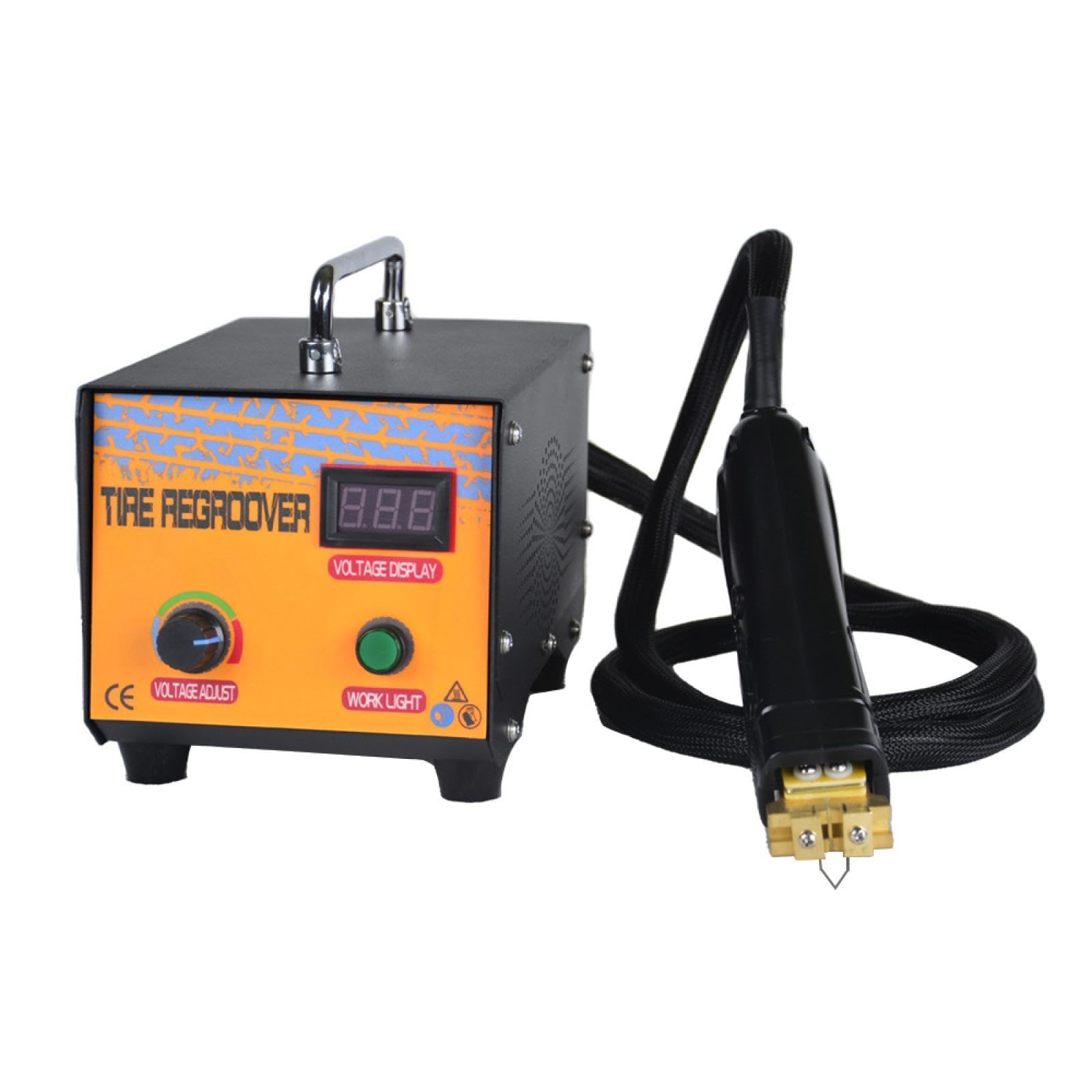 JYBNBBE Tire grooving machine,Digital Tire Slotting Machine with 20pcs U/V-Shaped Blades Tire Retreader tool for Truck/Tractor Grooving