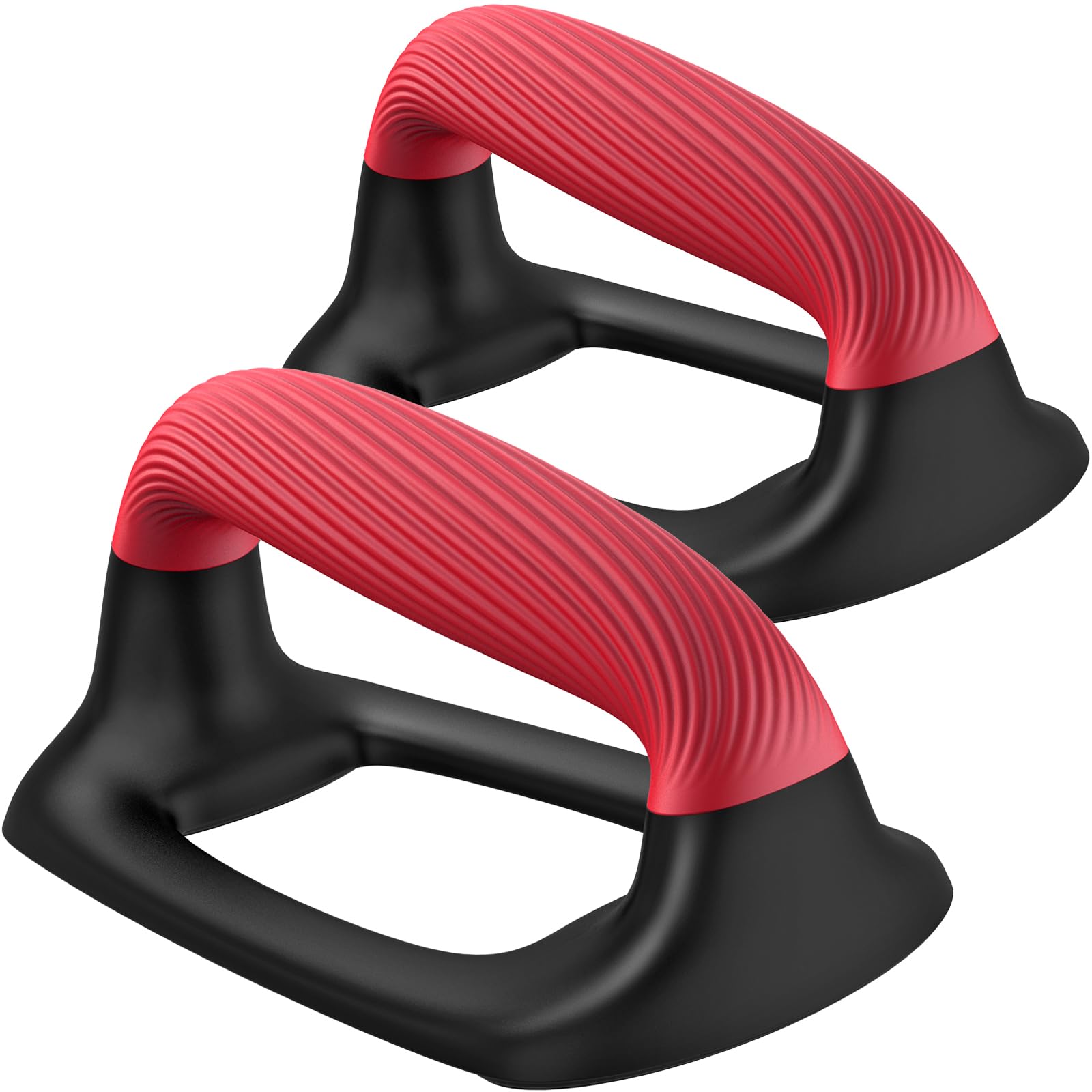 Kipika Push Up Bars, Pushup Stands With Thickened Soft Plastic Handle, Stable and Non-Slip Base, Pushup Handles Perfect for Floor Strength Training