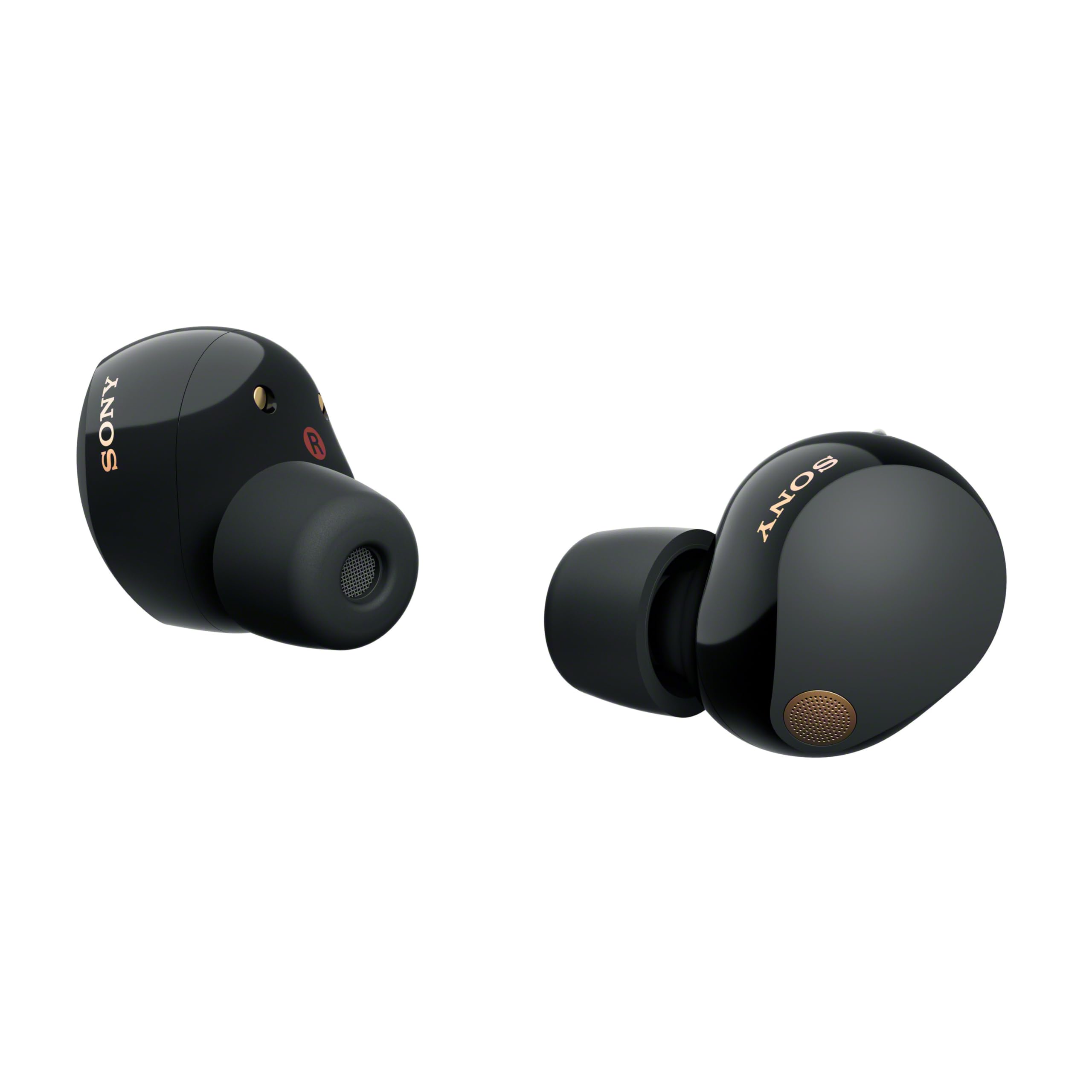 Sony WF-1000XM5 Cuffie Wireless con Noise Cancelling, Bluetooth, Cuffie In-Ear con Microfono, Fino a 24 ore di durata della batteria e Ricarica Rapida, IPX4, Funziona con iOS e Android -Nero