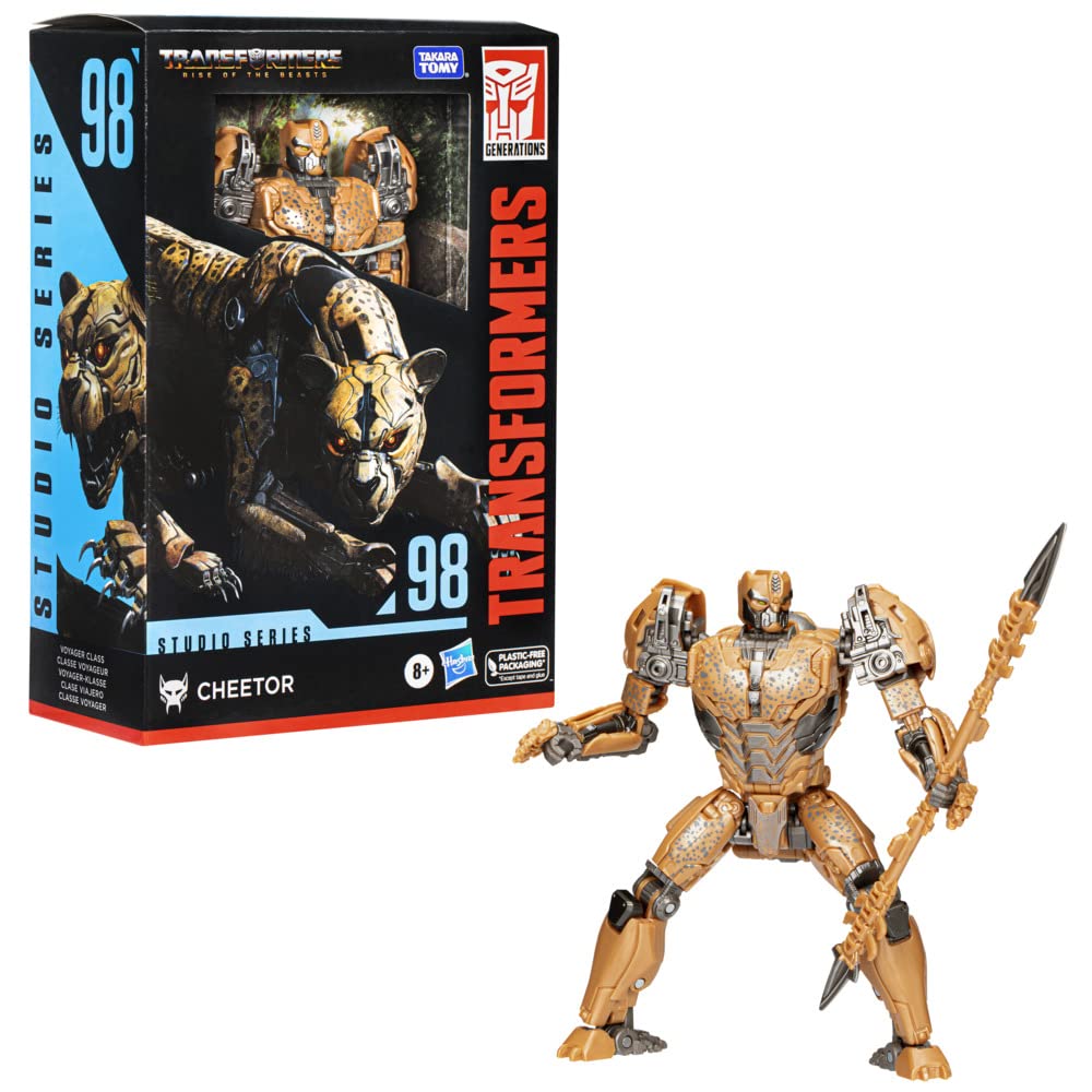 Transformers Studio Series Voyager 98 Rise of the Beasts Cheetor 16.5 cm Action Figure, Multicolor - Image 2