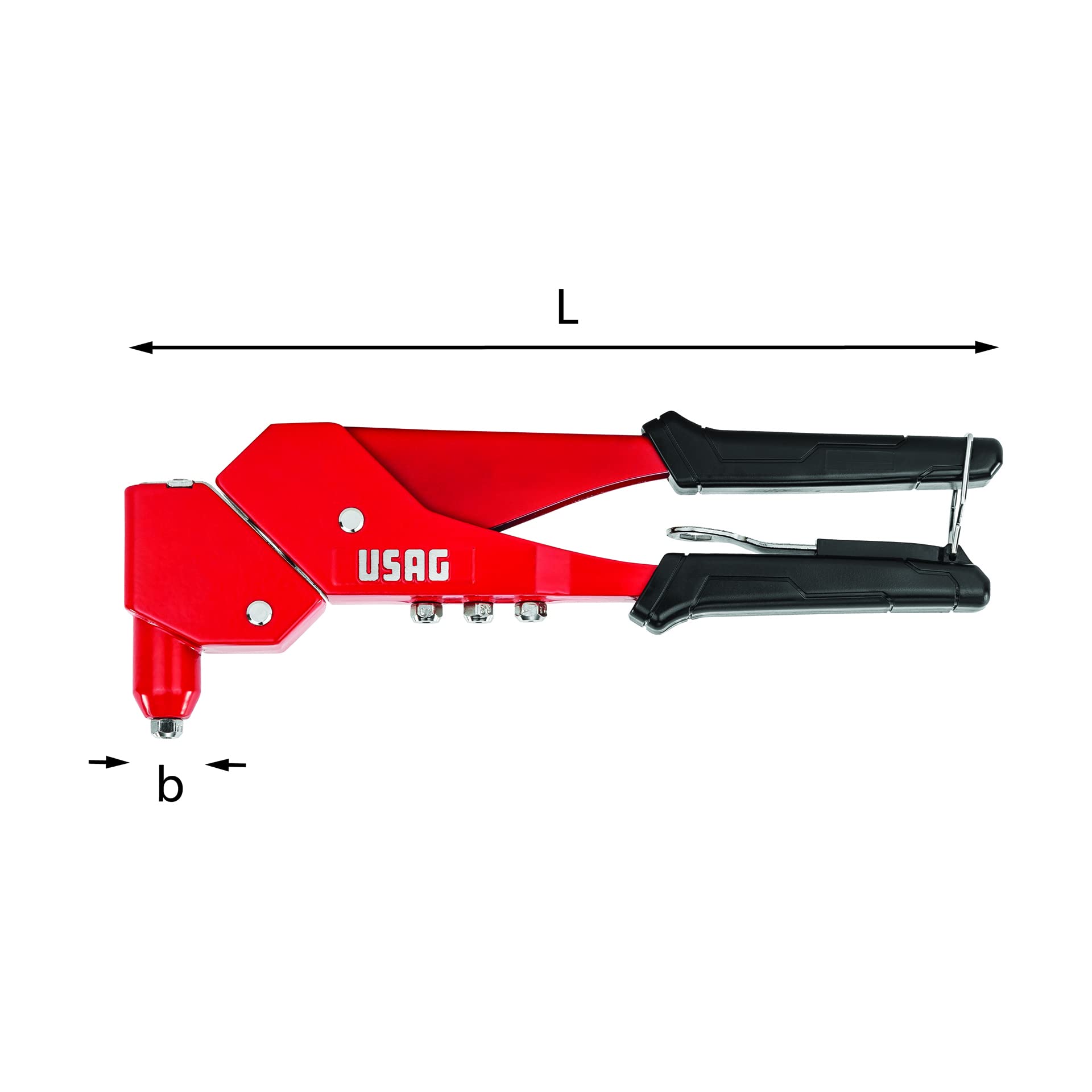 Riveteuse manuelle USAG 995 AF pour fixer les tôles en angle fermé
