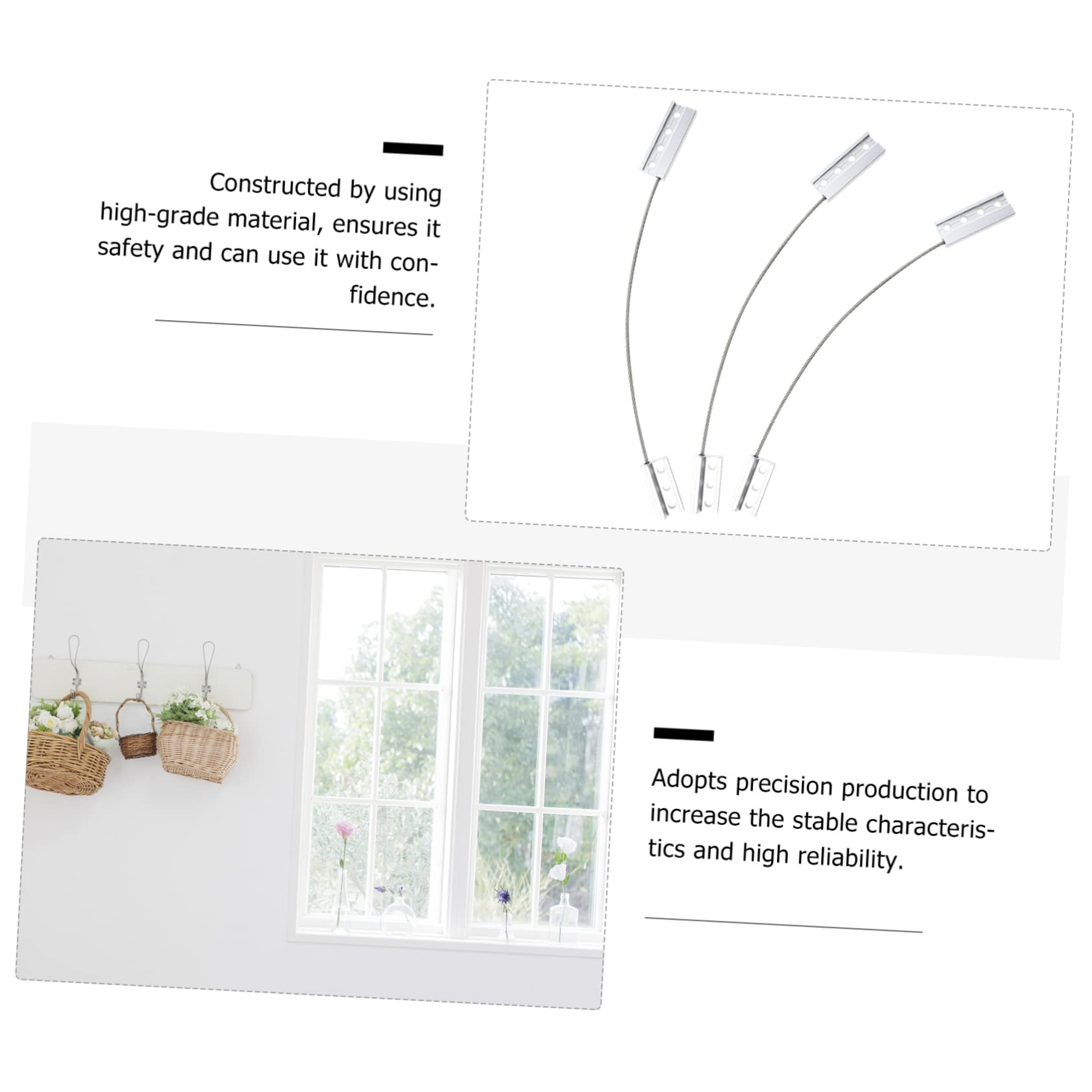 FOYTOKI Casement Window Safety Limiter Window Vent Kit Anti-Falling Ropes Child Proofing Straps