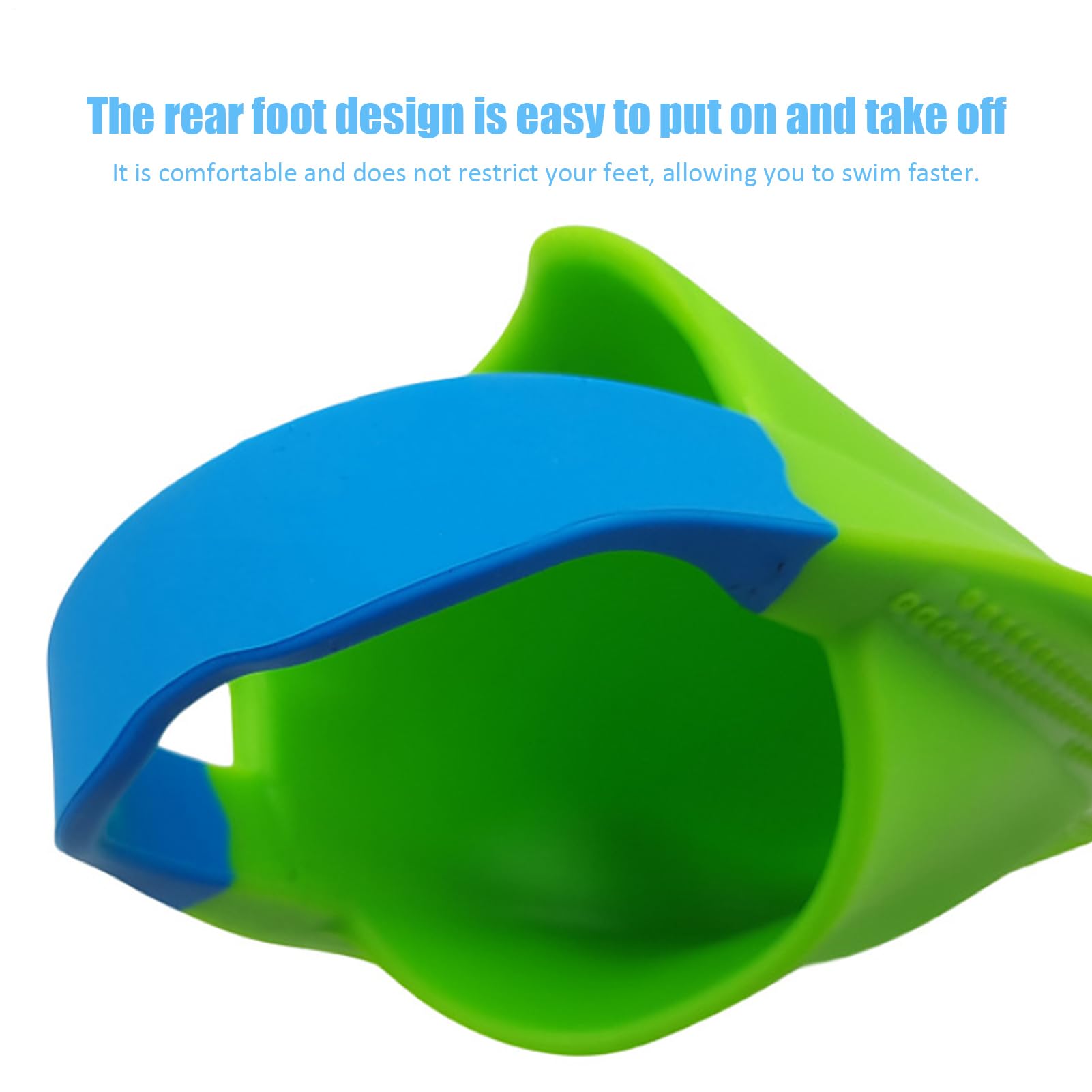 Aletas De Natación Cortas de Silicona con Talonera Abierta | Modelos Cortos Y Flotantes Para Hombres y Mujeres Principiantes en la Playa, el Mar, el Snorkel, el Entrenamiento, el Buceo