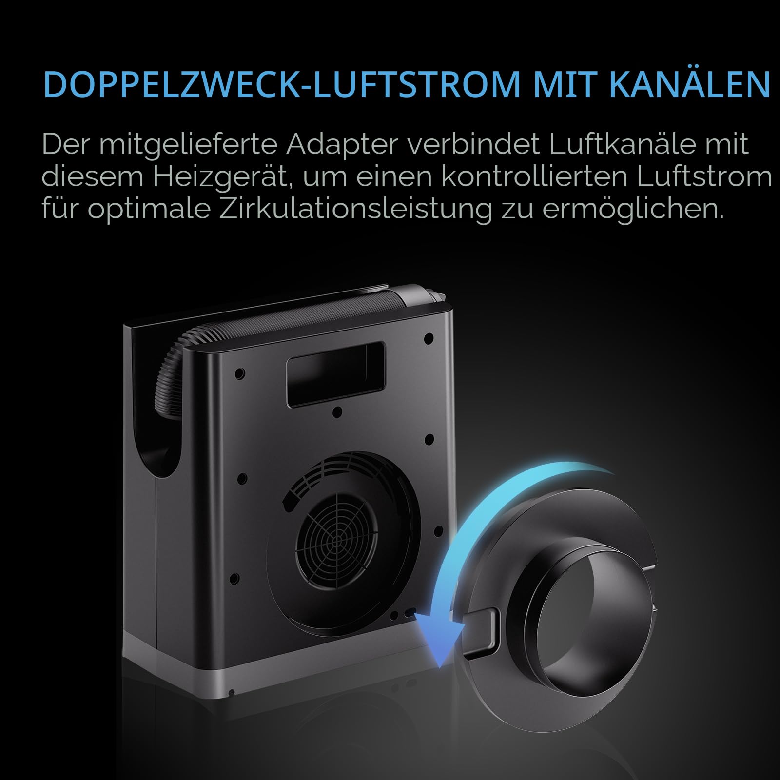 AC Infinity THERMOFORGE T3 – Grow-Heizgerät mit VPD-Temperatursteuerung, 10-stufiger PTC-Heizung und Verlängerungsschlauch, für Grow-Zelte, Räume und Gewächshäuser