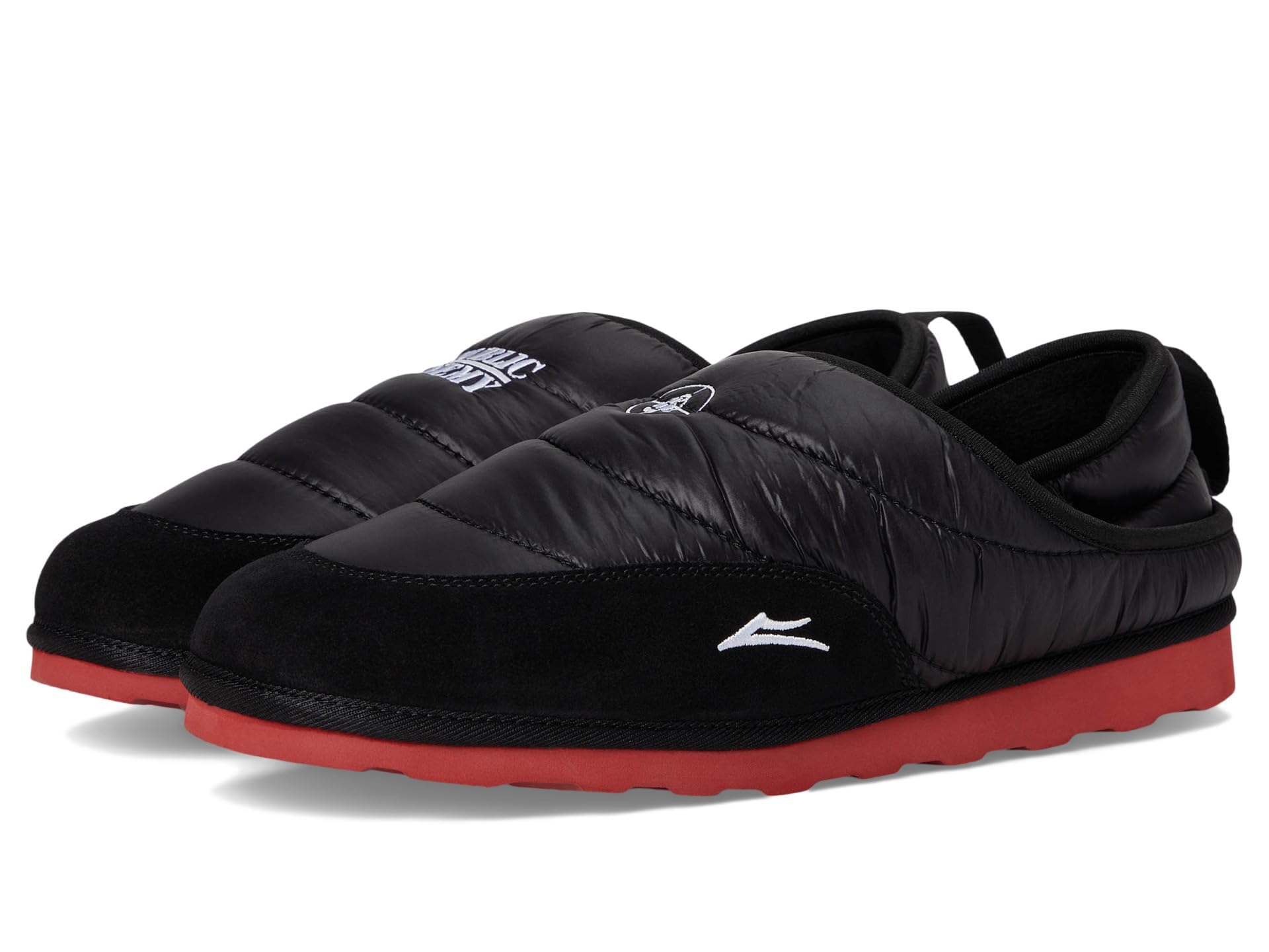 Lakai Men's Owen Slipper Skate Shoe, Black Nylon 1, 2X-Large