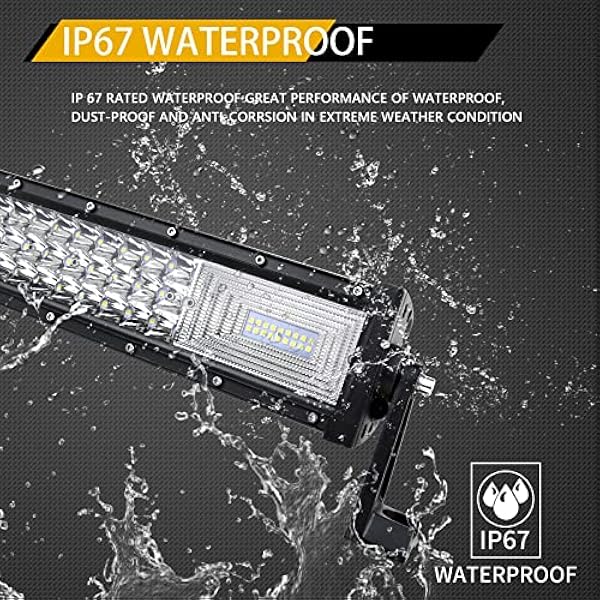 Willpower Barra de luz LED de 52 Pulgadas 675W para automóviles, Diseño de Barra de Luces combinada con luz de Foco y luz de inundación, para Varios vehículos Todoterreno Camiones 4x4 ATV SUV 12V 24V