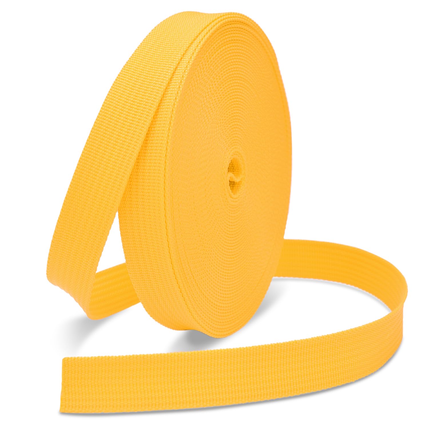 CooBigo 12 Yards Webbing 3/4" &amp; 1" &amp; 1.5" &amp; 2" Polypropylene Webbing Strap 3/4 Inch 1 Inch 1.5 Inch 2 Inch Wide Webbing Strapping for Bags/Lawn Chair/Pool Solar Cover DIY Crafting