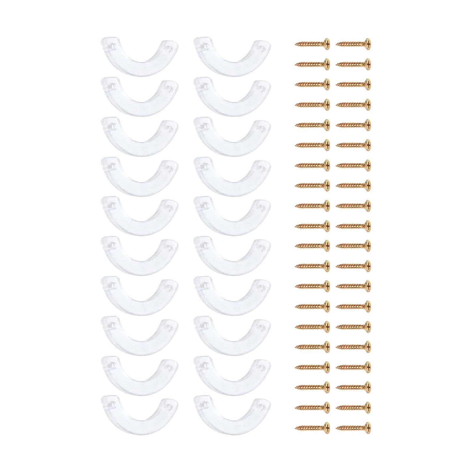 CALANDIS® 20 Pieces Drawer Sliding Stop Parts with Mounting Screws for Desks Furniture | 20 Drawer Sliding Stop 40 Mounting Screws-image-9