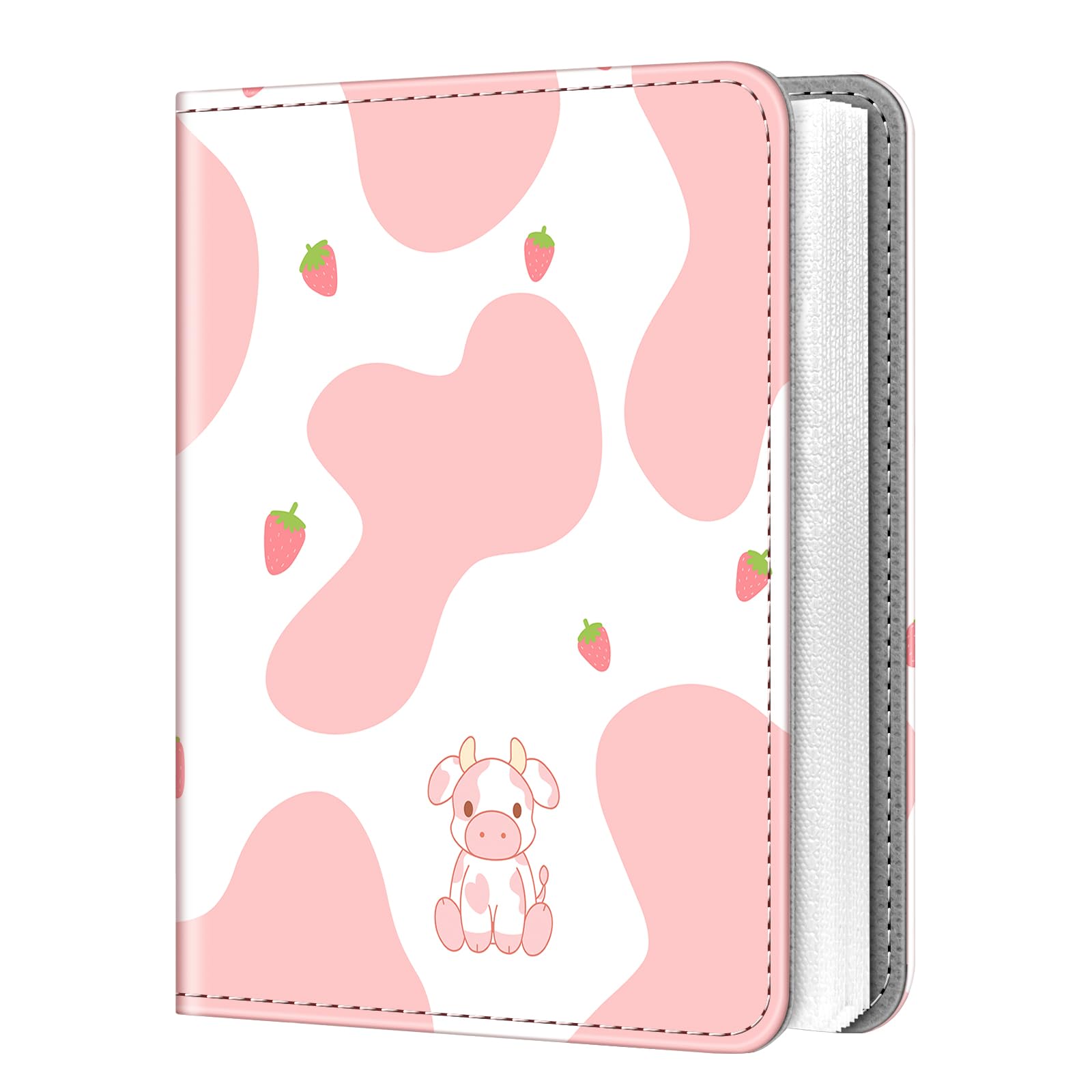 Fintie Instax Mini Photo Album for 2x3-Inch Film - 104 Pockets Small Albums for Fujifilm Instax Mini 12/11/99/40/7+/EVO/LiPlay/Link 3-2-1 Instant Camera/Polaroid Hi-Print Printer, Strawberry Cow-picture-37