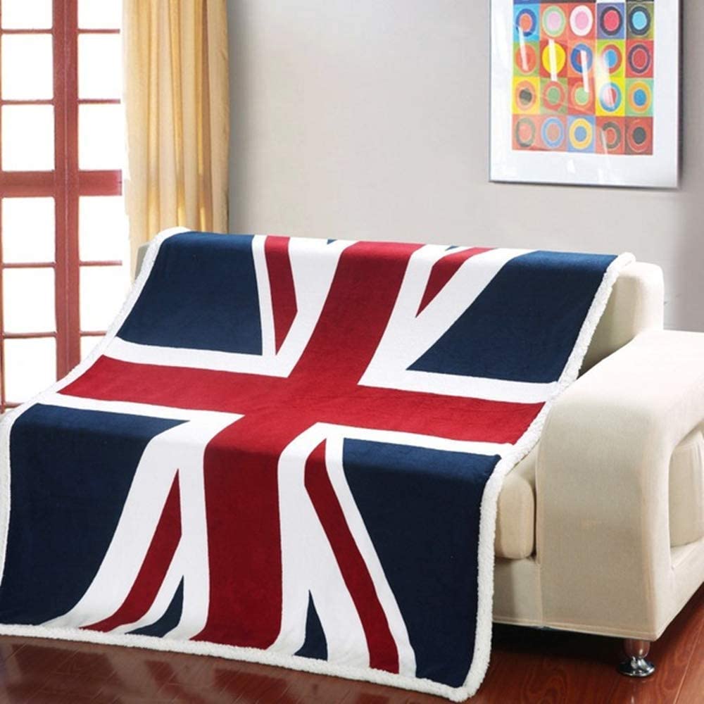 Amazon.com: USTIDE Sherpa Throw Blanket Union Jack Blanket 51