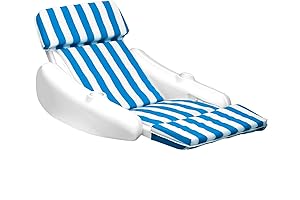 SWIMLINE ORIGINAL 10010M Sunchaser Padded Luxury Lounge Chair Pool Float