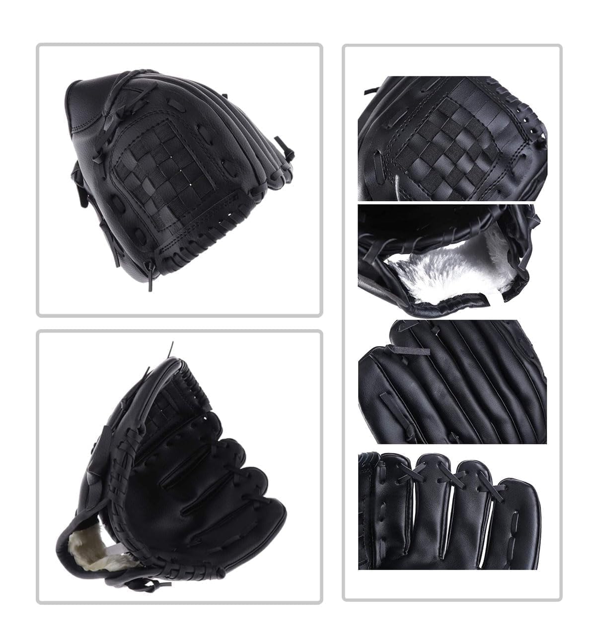 NIYATA Guanto da Baseball Adulto 11,5" Mancino Regolabile e Confortevole con Borsa