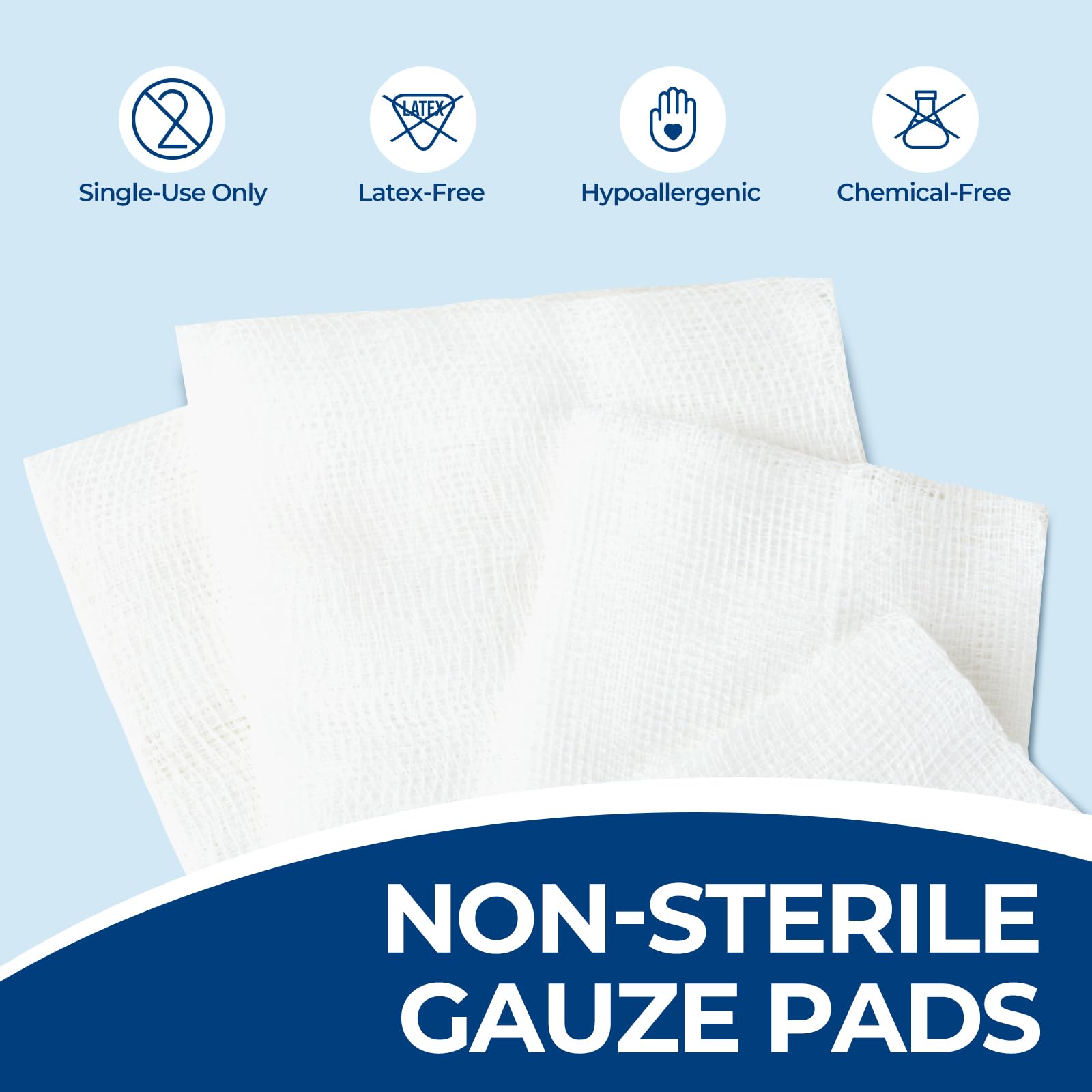 Kingstar 200 Count 4x4 Inch Gauze Sponges 8-Ply — Amazon image 4