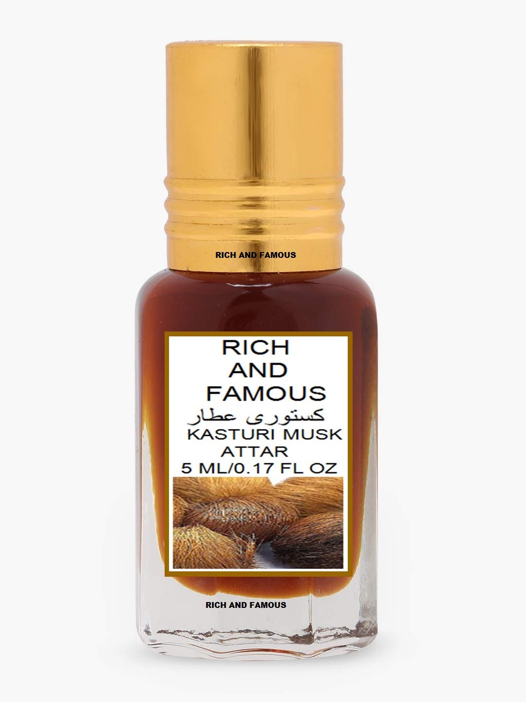 RICH AND FAMOUS fragrances Kasturi Musk (Natural Itra/Attar/Perfume) for Men & Women