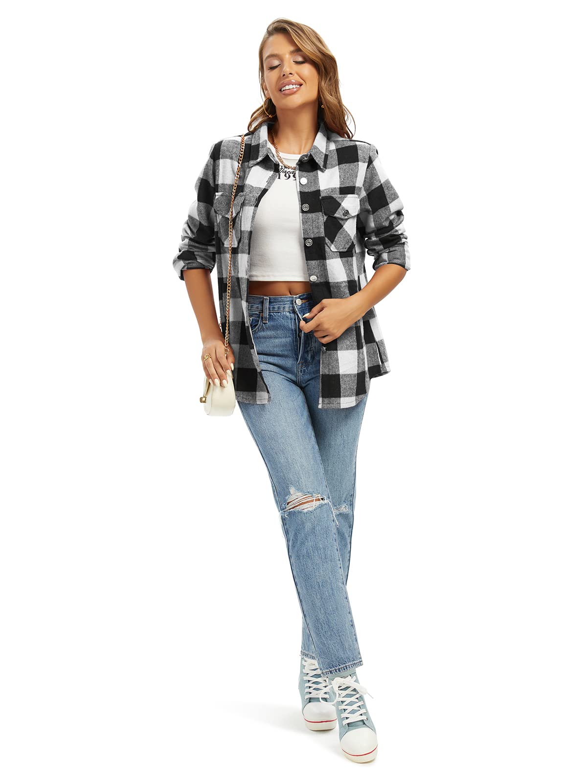 Aeslech - Camicie in denim leggero a maniche corte da ragazzo