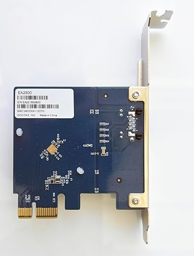 Miniatura 5 de bitEngine Tarjeta de red PCIe RTL8125B 2.5GBase-T con compatibilidad con versiones anteriores. Compatible con 2.5G1G100Mbps. 1x puerto RJ45,