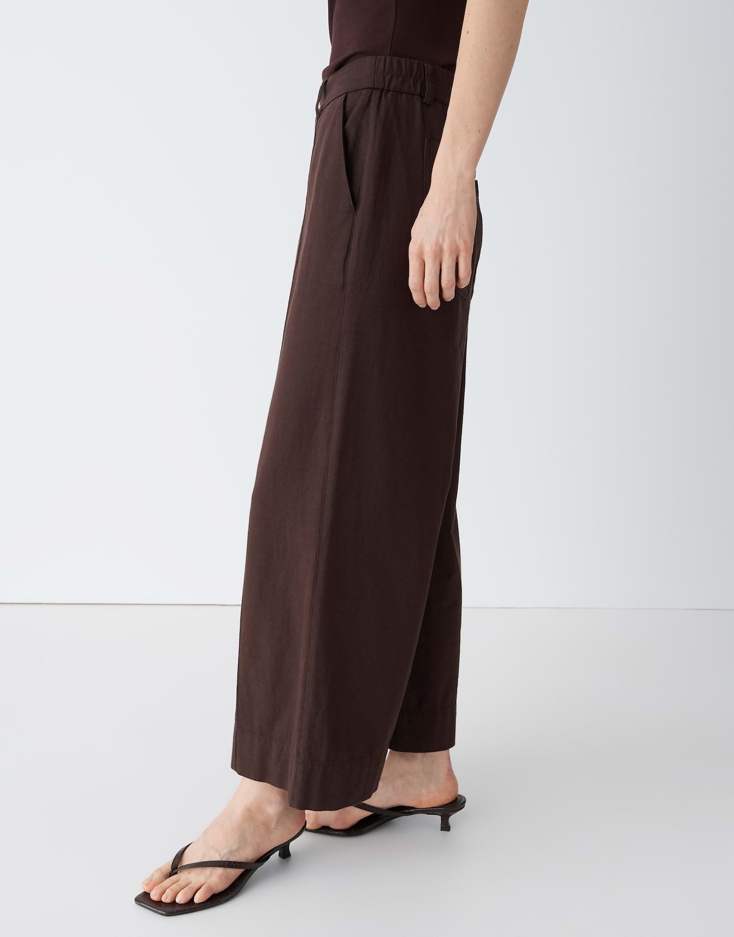 OPUS Damen City Pants | MEERI Breath Relaxed City Pants aus Baumwoll Leinen Mix