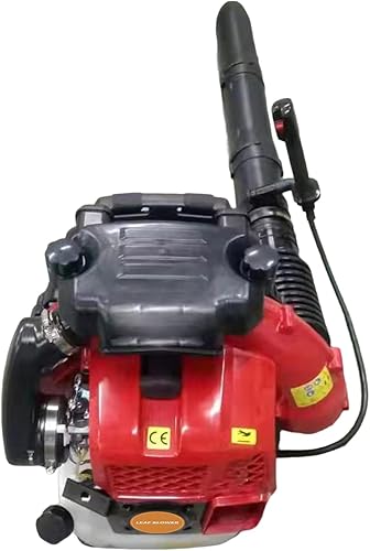 Miniatura 8 de Soplador de hojas y nieve, 900 CFM 80 CC, soplador comercial para el cuidado del césped con 2 ciclos, tanque de gas de 2.3 L, diseño de mochila