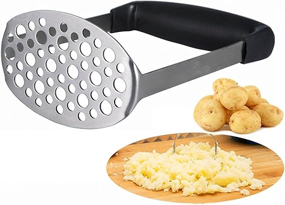 Schiacciapatate In Acciaio Inox - Per Purè Cremoso E Verdure, Lavabile In Lavastoviglie - Foto 9