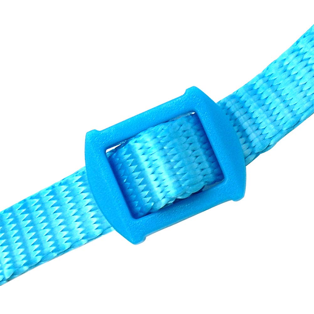 SOCHII Pettorina e guinzaglio in nylon per criceto regolabile furetto ratto topo coniglietto pettorine gilet corda guinzaglio cavia accessori petto blu sotto 23 cm