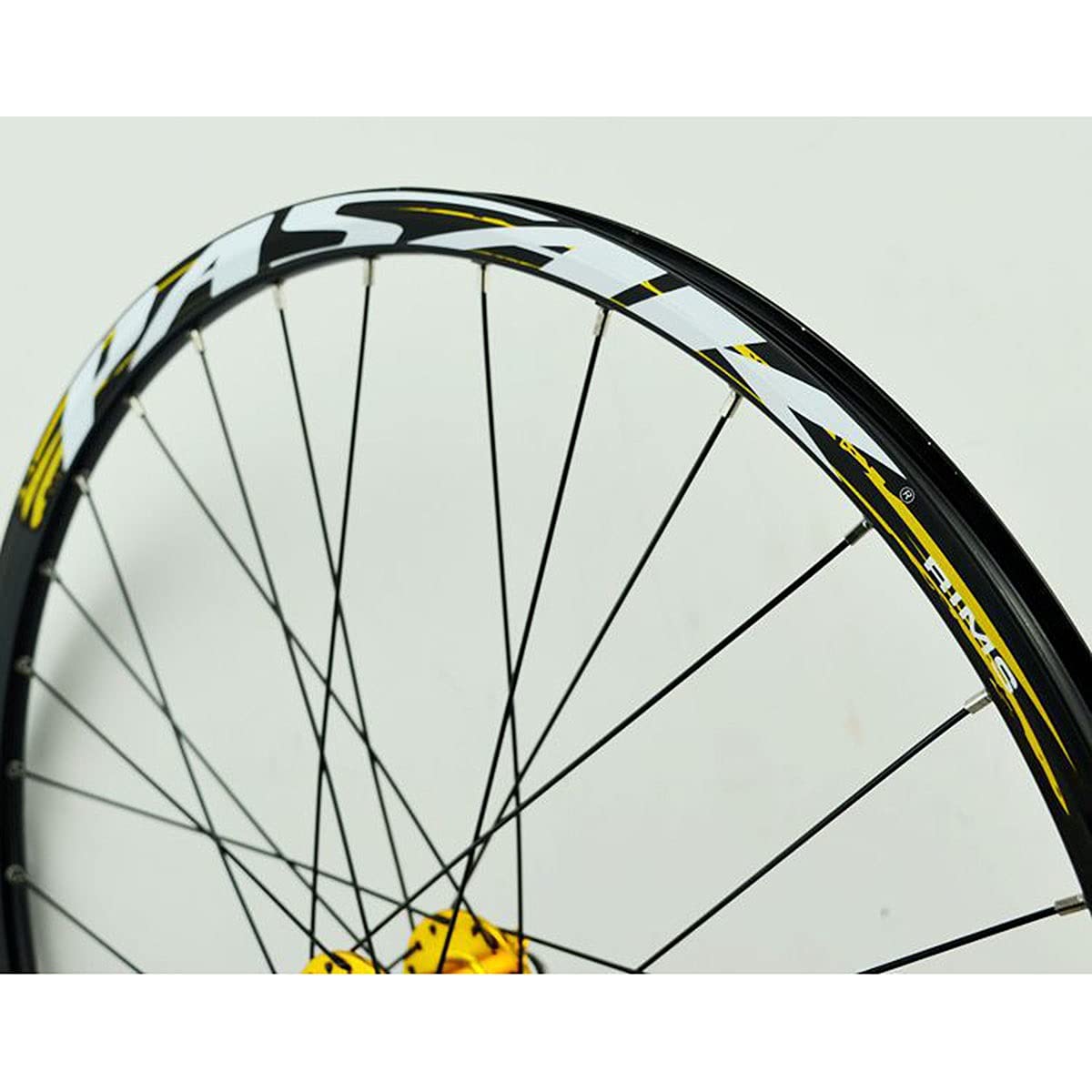 TUJISEK MTB Ruote per Bicicletta 26 27,5 29 Pollici Ruota per Mountain Bike Doppio Muro Cerchio in Lega Rilascio Rapido 7-12 velocità Cassetta Ruota Libera Freno A Disco 32H(Gold 3,26in)