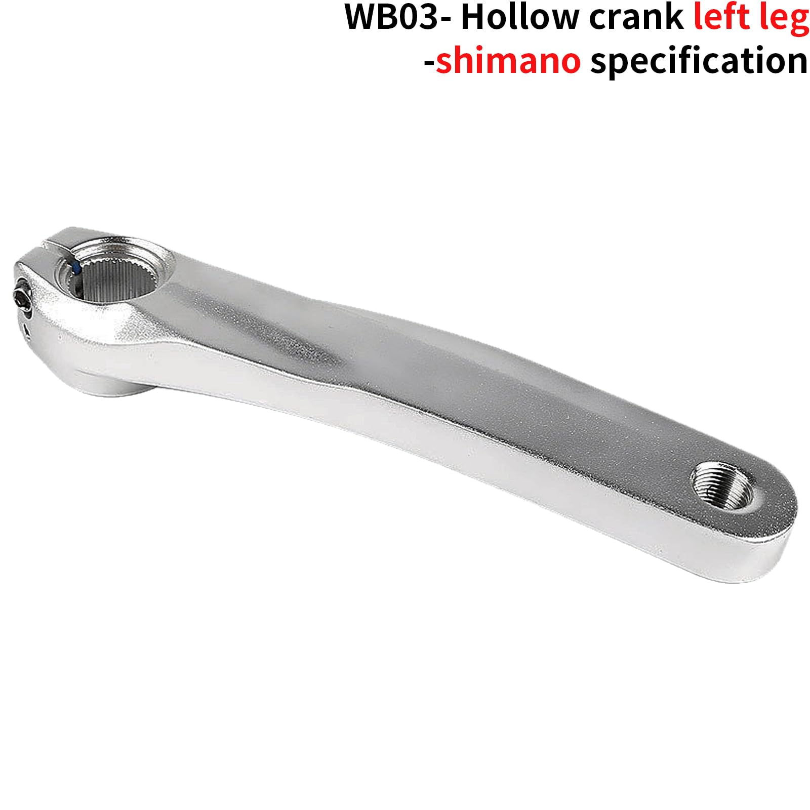 Produktbild von Klaisy Fahrrad-Kurbelarm Vierkant/Rhombus/Splines Loch Kurbel Aluminiumlegierung Kurbelarm Rennrad Ersatzkurbel Einfach Zu Bedienen