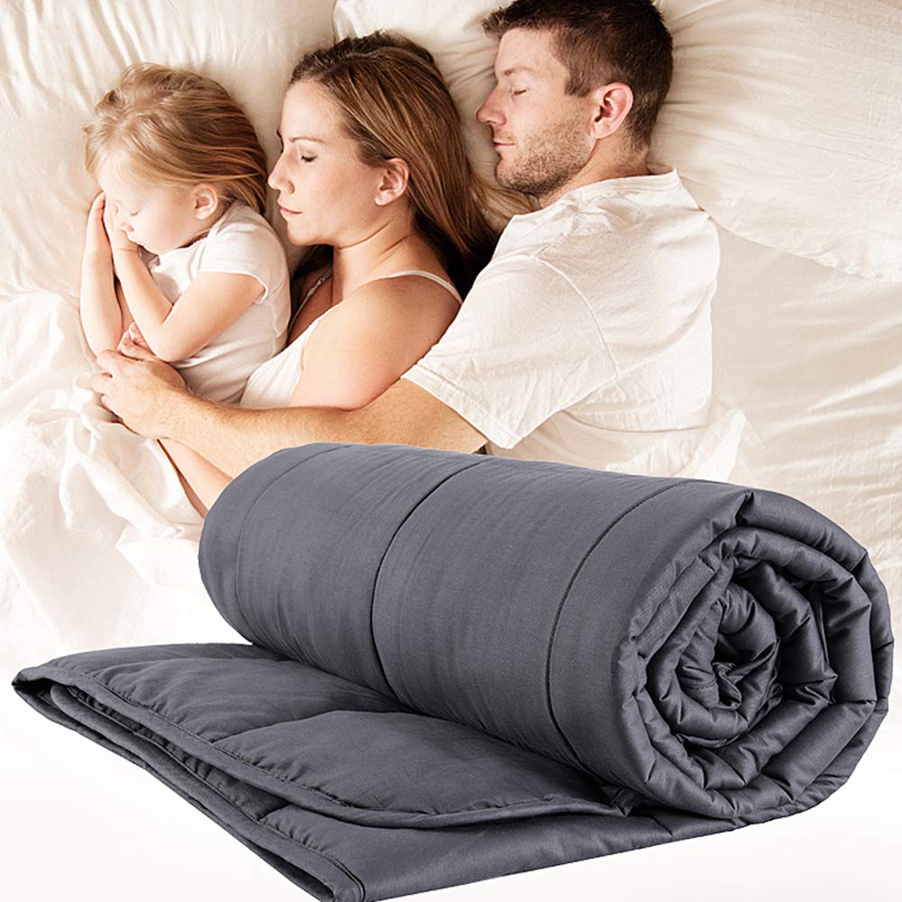 AIZYR Coperta Ponderata per Adulti, Coperta di gravità Cover Rimovibile -Materiale di Cotone Premium con Perle di Vetro, Disponibile in Tutte Le Stagioni,120x183cm(about6.8kg)