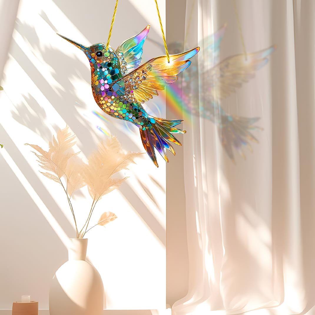 HOTIYOK Sunsets De Fenêtre En Acrylique à Suspendre, Attrape-soleil Océan, Panneaux En Verre Teinté Pour Intérieur/extérieur, Cadeau De Pendaison De Crémaillère, Décoration D'intérieur Pour Maman