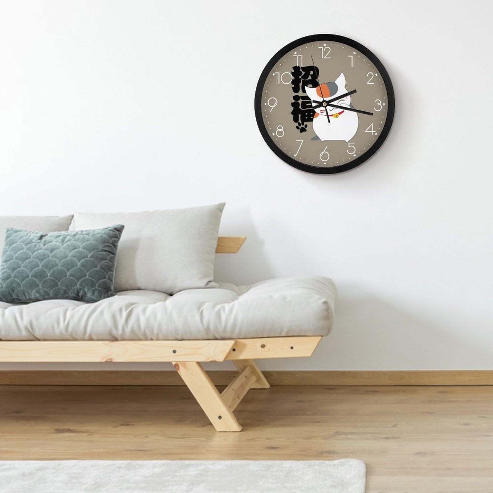 Amazon.co.jp: 掛け時計 夏目友人帳 ニャンコ先生 招福 アニメ 壁掛け