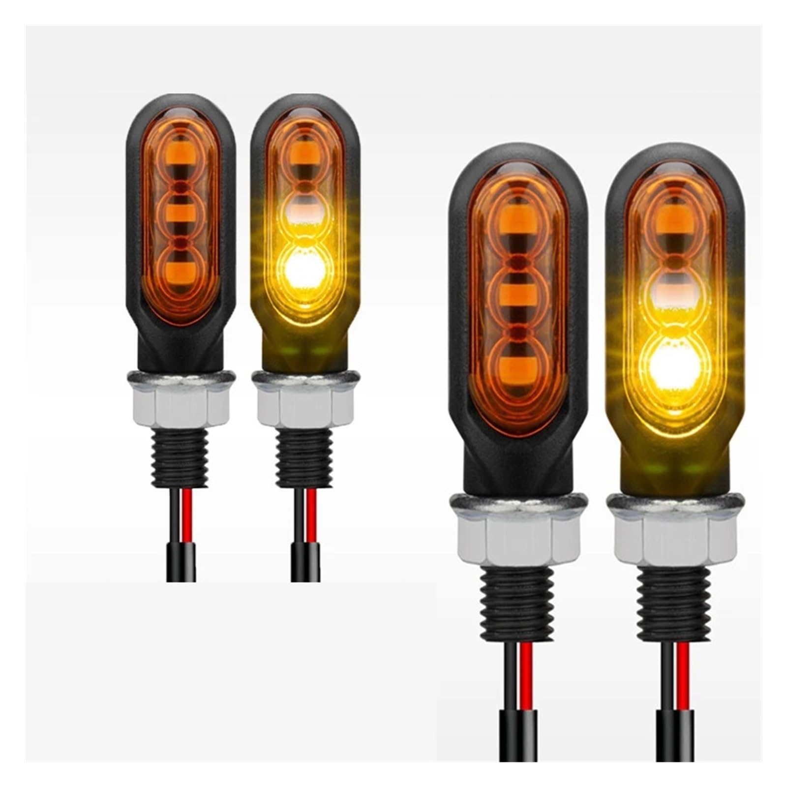 Indicatori di direzione a LED per moto 12V 10mm Indicatoris Motos