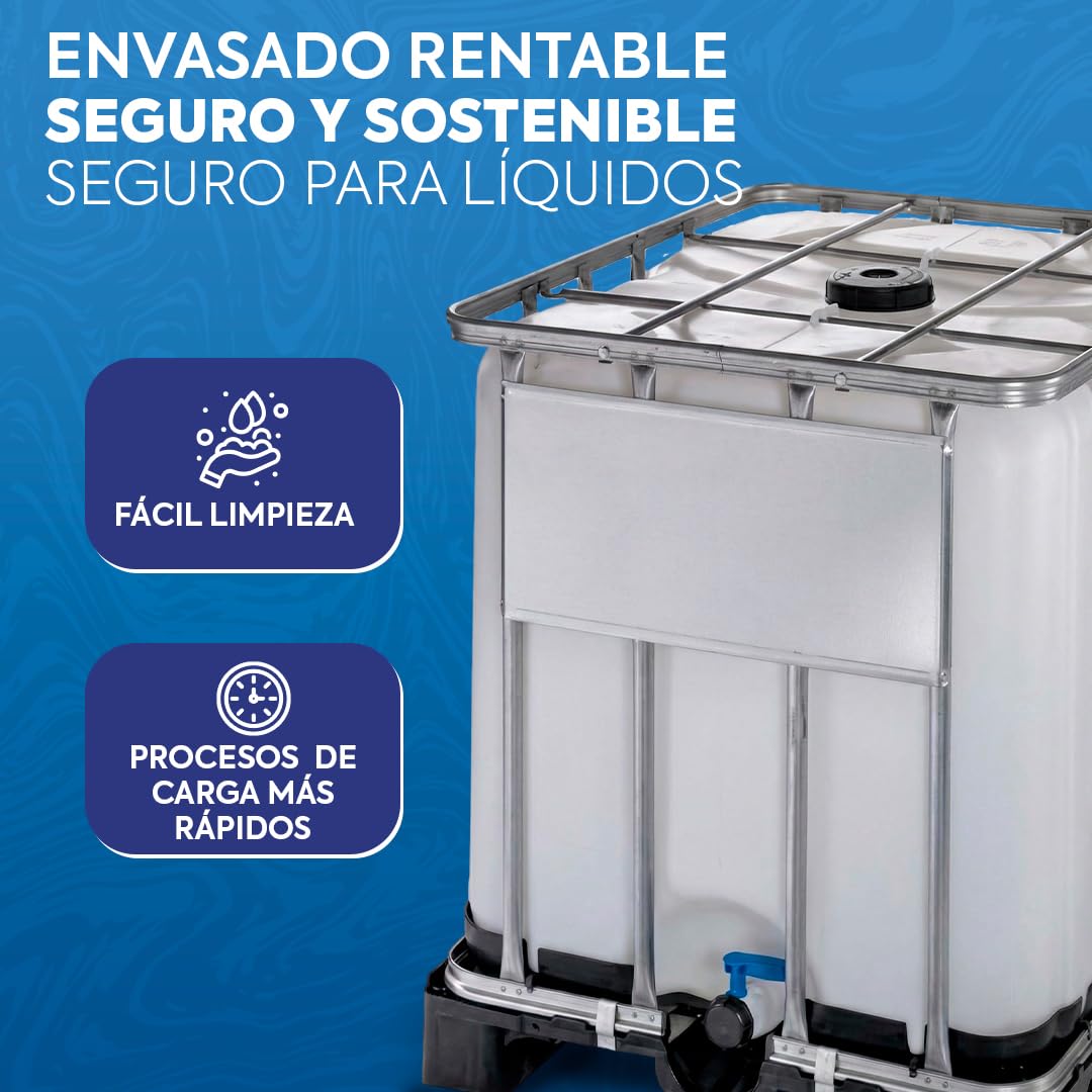 Werit Contenedor Depósito 600 litros con Palet de plástico
